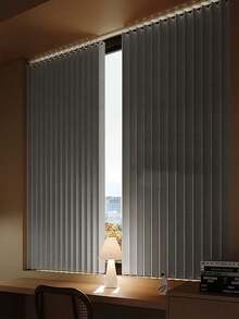 Folding Door Curtain - Made Of Ribbed Polyester Fabric, Comes With Free Installation Hooks, Suitable For Living Room, Bedroom Or Kitchen As Privacy Decor Or Room Decoration Curtain. Modern Curtain | Polyester Fabric Curtain | Living Room Curtain - A - View 5