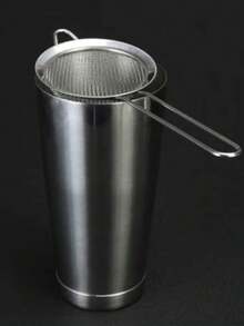 1pc Stainless Steel Cocktail Strainer - Conical Design For Perfect Juice And Beverage Filtration, Essential Bar Accessory - Multicolor - View 6