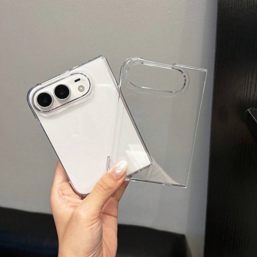 CteGlodrix Transparent PC Material Anti-Yellowing Shockproof Phone Case, Suitable For Apple Duo, Brand New Hard Shell Design - Clear - View 1