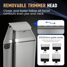 Hatteker 1 bộ máy cạo râu và tông đơ tóc điện 2 trong 1 cho nam, dao cạo điện điều chỉnh nhiều tốc độ - Nhiều màu - Xem 7