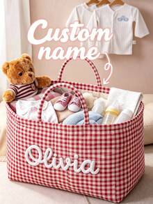 Customized Text Easter Basket, Personalized Easter Basket, Customized Bunny Basket,Easter Holiday Decor, Personalized Easter Basket With Name, Letter Combination Basket, Customized Rabbit Basket - Multicolor - View 1