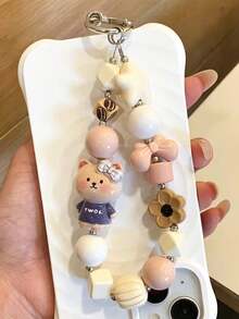 Self-Made Mobile Phone Chain - Japanese-Style Star Cat Phone Case Hanger Rope - Cool DIY Beaded Random Beads Camera Chain Mobile Phone Anti-Loss Rope - New Style Pendant - High-End Style For Women - Multicolor - View 2