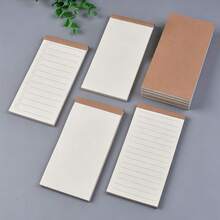 Vintage Kraft Paper Tear-Off Memo Pad, To-Do List Planner, Pocket Notebook, Daily Checklist, Memo Notepad, Student Office Memo, Lined Blank Small Notebook - Multicolor - View 8