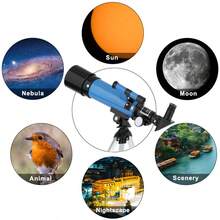 1pc F36050 Astronomical Telescope (Includes Finder Scope And Tripod), 50mm Aperture 360mm Focal Length High Definition Refractor Telescope, Beginner Stargazing Moon Observation Gift, Halloween Gift, Christmas Gift, Holiday Gift - Multicolor - View 7