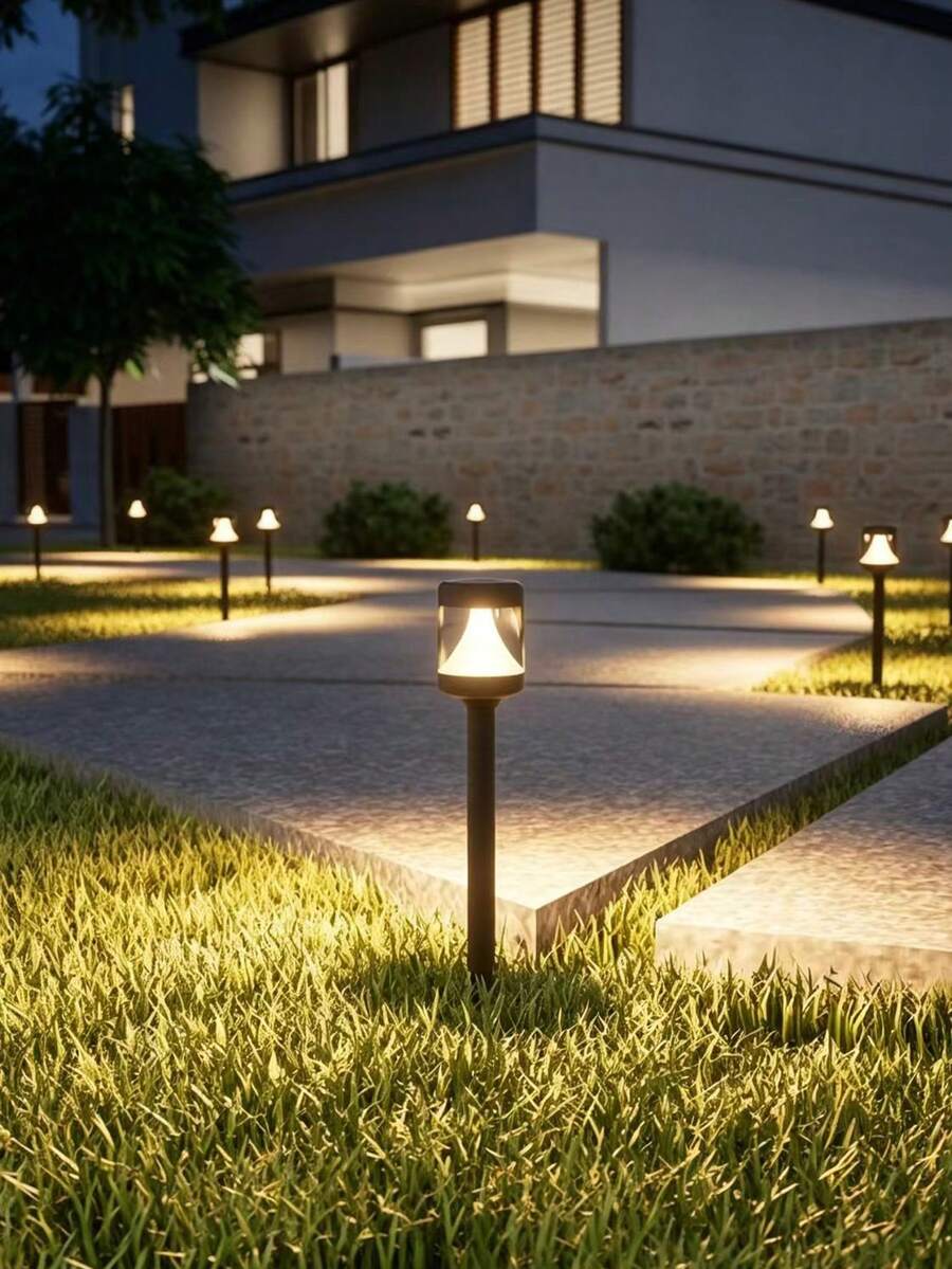 LED Creative Solar Lawn Light, Smart Light Control Yard Ground Stake Light, Suitable For Outdoor, Yard, Garden, Holiday, Daily Decor Outdoor Atmosphere Landscape Lighting