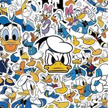 Disney 50pcs Cartoon Donald Duck Series Campus Stickers, PVC Waterproof Stickers, Suitable For Phone, Notebook, Luggage Graffiti Stickers, Perfect Party Gift, Holiday Gift For Fans. - Multicolor - View 3