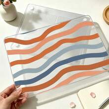 1pc Protective Case, Multi-Color Wavy Stripe UV Printed Pattern, Laptop Protective Sleeve, Minimalist Lightweight Durable Protective Case Suitable For 13-Inch Neo Laptop Protective Case A3404 Model/ Air Pro 13.3 13.6 14.2 15.3 16.2 Inch/ Matebook D14/D16 - View 9