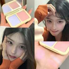 HERORANGE Sweetheart 雙色霧面腮紅盤－豐盈低飽和、自然提亮、修容與打亮三合一 - 彩色 - 查看 14