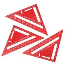 7-Inch Woodworking Angle Ruler, Multi Angle Protractor, Precision Woodworking Measuring Tool, Aluminum Alloy Triangle Ruler, Suitable For DIY British And Metric Woodworking Building Frames - 1pc 7-inch - View 2