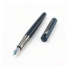 Dark Blue Metal Fountain Pen Rainbow Color Nib Business Signature Writing Pen Gift Stationery For Office School - 2056 - View 4