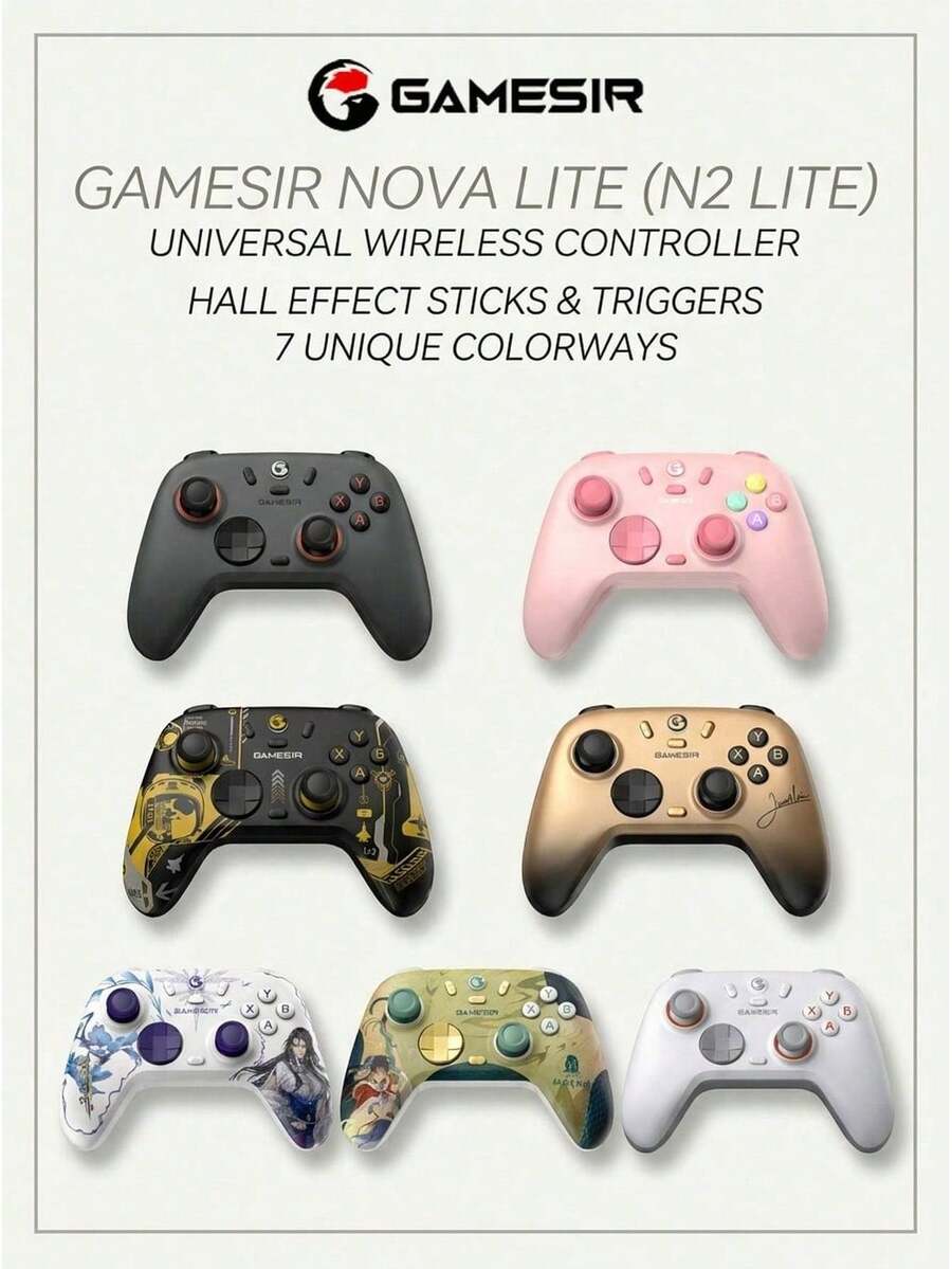 GAMESIR N2 Lite Game Controller, Hall Effect Joystick Controller, 0 Drift + Mechanical Buttons, 1000Hz Zero Latency, Precise Control, Long Battery Life, Compatible With Switch/PC/Android Tri-Mode Connection - View 1