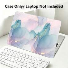 1pc Protective Case, Dreamy Marble Pattern UV Printed, Laptop Protective Cover, Minimalist Lightweight Durable Protective Case Suitable For 13-Inch Neo Laptop Protective Case A3404 Model/ Air Pro 13.3 13.6 14.2 15.3 16.2 Inch/ Matebook D14/D16 - View 1