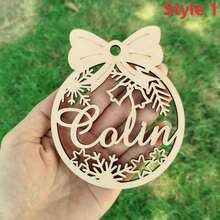 C-wooden Christmas Ornament a
