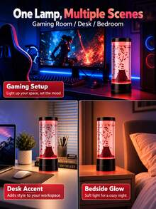Aquarium Volcano Light, Vibrant LED Lighting, 7 Color Changing Modes, Realistic Volcano Eruption Night Light, Suitable For Aquarium Enthusiasts, Home Decor Relaxing Atmosphere Night Light - View 6
