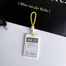 Ins Style Couple Card Holder Keychain Integrated Transit Campus Card Access Card ID Badge Holder Photo Protective Sleeve Transparent Card Pouch, Couple Users, Middle And High School Students, Office Workers, Card Storage, Photo Dust-Proof, Portable, Birthday Gift, Holiday Gift, Collectible Storage, Commute Travel, Campus Use, Desk Organization, Creative Collection, DIY Decoration - A - View 11