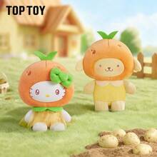 TOPTOY Resmi Sanrio Seri Buah & Sayuran Keluarga Mini Plush Gantungan Hiasan Kotak Buta Hello Kitty Kuromi My Melody Liontin Hadiah - MultiWarna - View 9