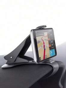 Car Dashboard Phone Holder, Clip-On Navigation Mount For Center Console, Multi-Function Universal Phone Stand - A - View 4