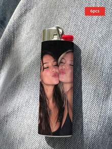 1/6/12/18pcs Customizable Lighter Stickers, Personalized Pattern Stickers, Custom Text Labels, Customizable Pattern & Text Waterproof PVC Stickers, Perfect For Bar, Lighter Gift Packaging, Collection Decoration, Ideal For Partners, Best Friends, Family, Suitable For Birthday Parties, Anniversary Parties, Men's Dinner - Multicolor - View 9
