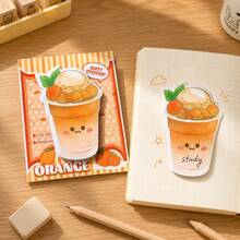 Ins Cartoon Beverage Sticky Notes, Student Reusable Memo Pads, Cute Highly Attractive Stationery Decoration, Multi-Use - A - View 8