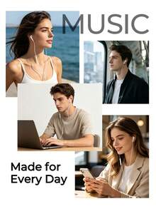 REMAX Wired Semi-In-Ear Earphones, USB-C Or 3.5mm Versions, 13mm Dynamic Driver, ENC Noise Reduction, Built-In HD Mic & In-Line Control, 11g Lightweight Headphones With 1.2m Tangle-Resistant Cable For Music, Calls & Daily Use - View 9