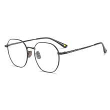2026 New Ultralight Pure Titanium Brand Design Glasses For Men And Women Retro Fashion Polygonal Large Frame Flat Light Glasses - A - View 11