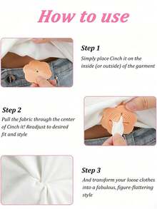 6/2pcs Women's Multi-Functional Clothing Buttons, Short Sleeve Or Skirt Waistline Fixing Accessories - Random Style - View 2