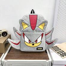 Hasbro Sonic The Hedgehog Plush Backpack, Cute Cartoon Character School Bag, 3D Ear Design Travel & Daily Backpack, Gift For Boys And Girls - Multi-color - View 9