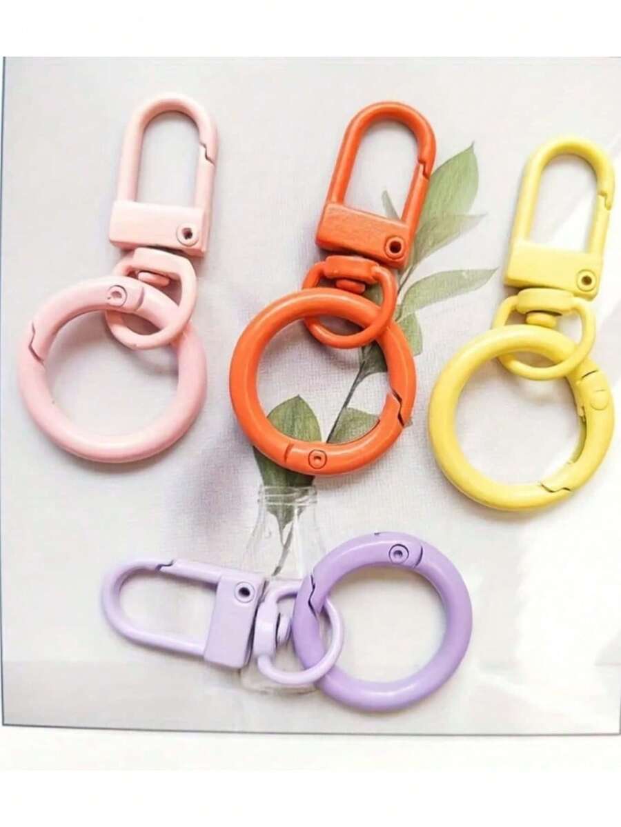 Móc khóa lò xo handmade DIY nhiều màu kẹo ngọt dùng làm trang sức và túi xách, khóa cài cho móc chìa khóa, quần áo búp bê và khóa túi - Nhiều màu - Xem 1
