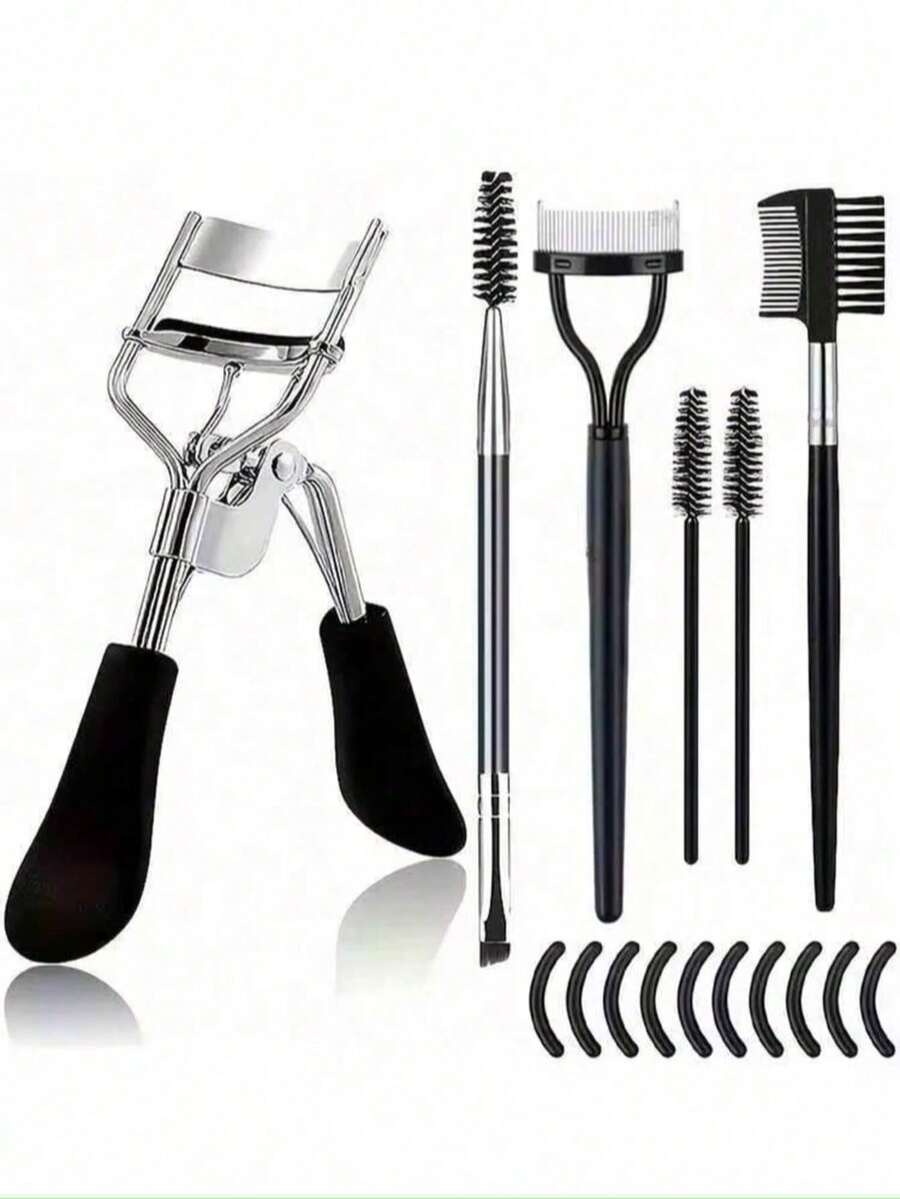 Wide Angle Eyelash Curler, Natural Lift And Curl, Stainless Steel, Large Stock Available - Black - View 1