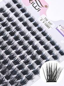 120pcs Faux Mink Eyelash Clusters 0.07mm D Curl Natural Fluffy Mixed Lengths (9-16mm) Suitable For Beginners DIY Voluminous Lash Extensions - View 7