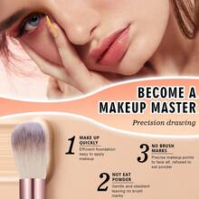 25pcs And 1pc Gift Makeup Brushes Set, Soft Dense Cosmetic Brushes For Foundation Powder Blush Eyeshadow Concealer Contour Highlight, Complete Face & Eye Makeup Brush Kit, Handles For Makeup Beginners And Daily & Party Makeup Application - Multicolor - View 4