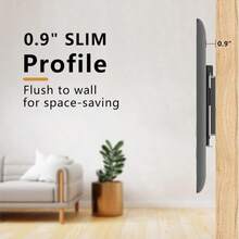 1 Ultra-Slim TV Wall Mount For 26-60 Inch TVs - Low Profile Design, Max Load 50kg (110lbs), VESA 400x400mm - Securely Mount Your TV For A Stunning Visual Experience - Black - View 5