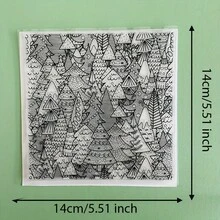 Stempel Silikon Pohon Transparan, Pola Lanskap Hutan Klasik, Segel Karet Transparan untuk Kerajinan Dekoratif DIY, Scrapbooking, Jurnal, Pembuatan Kartu - DS-1 - View 33