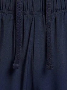 Nike 新款 Dri-FIT 女款梭織錐腿學院風運動長褲 - 寶藍色 - 查看 4