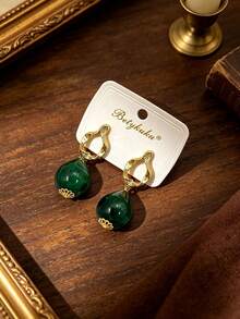 2pcs European And American Fashion Simple Elegant Water Drop Pendant Earrings For Women Daily Wear Jewelry Gift - Teardrop Earrings - View 11
