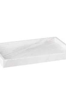 2/1pc Modern Rectangular Vanity Tray, Non-Slip Aromatherapy Tray, Bathroom Countertop Decor Storage Tray, Suitable For Vanity, Sink, Kitchen Countertop, Bathroom Countertop, Sink, Vanity, Kitchen Countertop, Can Hold Fragrance, Candles, Soap, Hand Wash Bottles And Jewelry, Clean Rectangular Shape, Smooth Texture, Fits Modern Home Decor Style, Adds Elegant Charm - Multi-color - View 12
