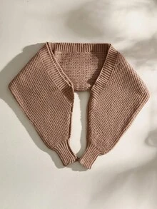 Opalesca 1 件女式宽松针织蝙蝠袖斗篷开衫，休闲套头毛衣，春/秋/冬 - 有袖披肩 - 查看 13
