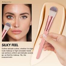 30pcs And 1pc Gift Makeup Brushes Set, Soft Dense Cosmetic Brushes For Foundation Powder Blush Eyeshadow Concealer Contour Highlight, Complete Face & Eye Makeup Brush Kit, Handles For Makeup Beginners And Daily & Party Makeup Application - Multicolor - View 4