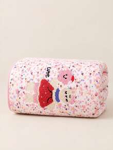 Set Handuk Bordir Alpaca Kartun Lucu 1/3 buah, Handuk Wajah Lembut dan Menyerap, Handuk Penyerap Tinggi Penting untuk Kamar Mandi dan Rumah - Berwarna merah muda - View 10