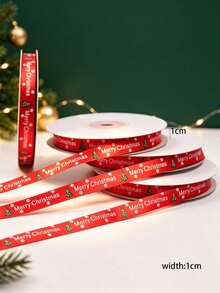 25 Yards/Roll Christmas Gift Party Baking Box Decorative Sealing Ribbon, Woven Ribbon Packaging Decoration Bow Ribbon, Premium New Style - View 11