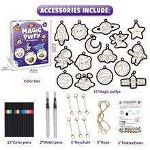 Magic Puffy Paint 3D Art,Cute Bunny Theme,Ages 4-10 Mess-Free Paint By Number Craft For Kids,DIY Color & Inflate Activity, Creative Holiday Gifts Suitable For Boys And Girls - Multicolor - View 13