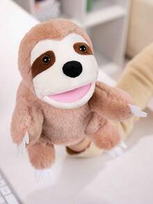 Plush Animal Hand Puppets, Interactive Mouth-Opening Toys, Sloth, Brown Bear, Kangaroo, Hedgehog, Multiple Styles Available, Baby Comfort Gift, Home Decor - Multicolor - View 12