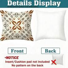 4pcs / 1pc Christmas Decorative Home Pillowcase, Suitable For Bedroom And Living Room Sofa Decorative Pillowcases, Christmas Decoration. Note: (It Is 2D Flat Printing, Not 3D Embroidery) - Multicolor - View 2