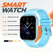 [Smart Watch]1.83-Inch High-Definition Full-Screen Touchscreen Smartwatch, Equipped With 180mAh High-Performance Battery And Silicone Strap, Suitable For Men And Women. Supports Wireless Calling/Answering, Pedometer, Multiple Outdoor Sports Modes, Call/Exercise Reminders, Alarm, Wireless Music Control, Camera Control, Rechargeable Battery, Wireless Functions, Suitable As A Gift For Friends, Couples, Elderly And Colleagues - Multicolor - View 5