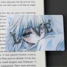 1pc Love Winking Pendant, Anime Style Collectible Card, 2D Illustration Card, High-Definition Printed Decorative Card, Fan Collection DIY Decorative Card, Fun Gift, Adult Gift Choice, Surprise Gift, Suitable For Big Boys And Cute Girls - Multicolor - View 5