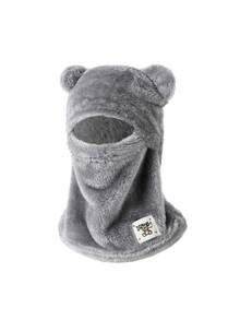 1 chiếc mũ trùm đầu Balaclava nỉ unisex mùa thu/đông, thiết kế tai gấu dễ thương, khăn che mặt giữ ấm chống gió có mũ, bảo vệ cổ bằng lông mềm, phù hợp cho đạp xe, trượt tuyết, cắm trại, đi làm và mặc ngoài trời thời tiết lạnh - nhiều màu - Xem 16