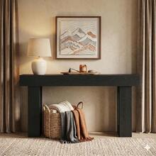 Sofa & Console Tables - Black - View 3