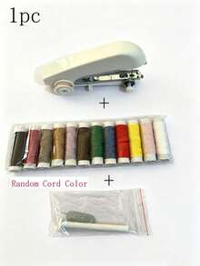 Portable Mini Sewing Machine Set, Includes Handheld Manual Easy Sewing, Convenient Small Sewing Machine, Sewing Kit, Sewing Bag Set, Sewing Tool Kit, Easy Operation, Random Sewing Machine Color - Multicolor - View 9