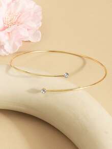 Minimalist Layered Arm Cuff - Gold - View 3