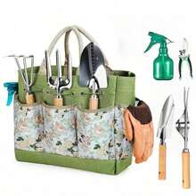 Wooden Handle Garden Tool Set, Gardening Planting Flower Watering Can, Garden Tool Kit - Multicolor - View 8